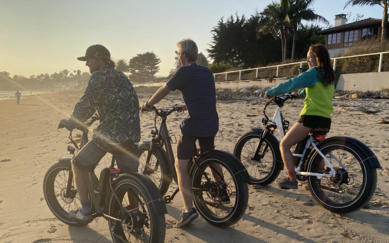 electric bike tour of santa barbara on the beach
