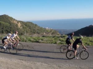roab bike tour on mountain drive