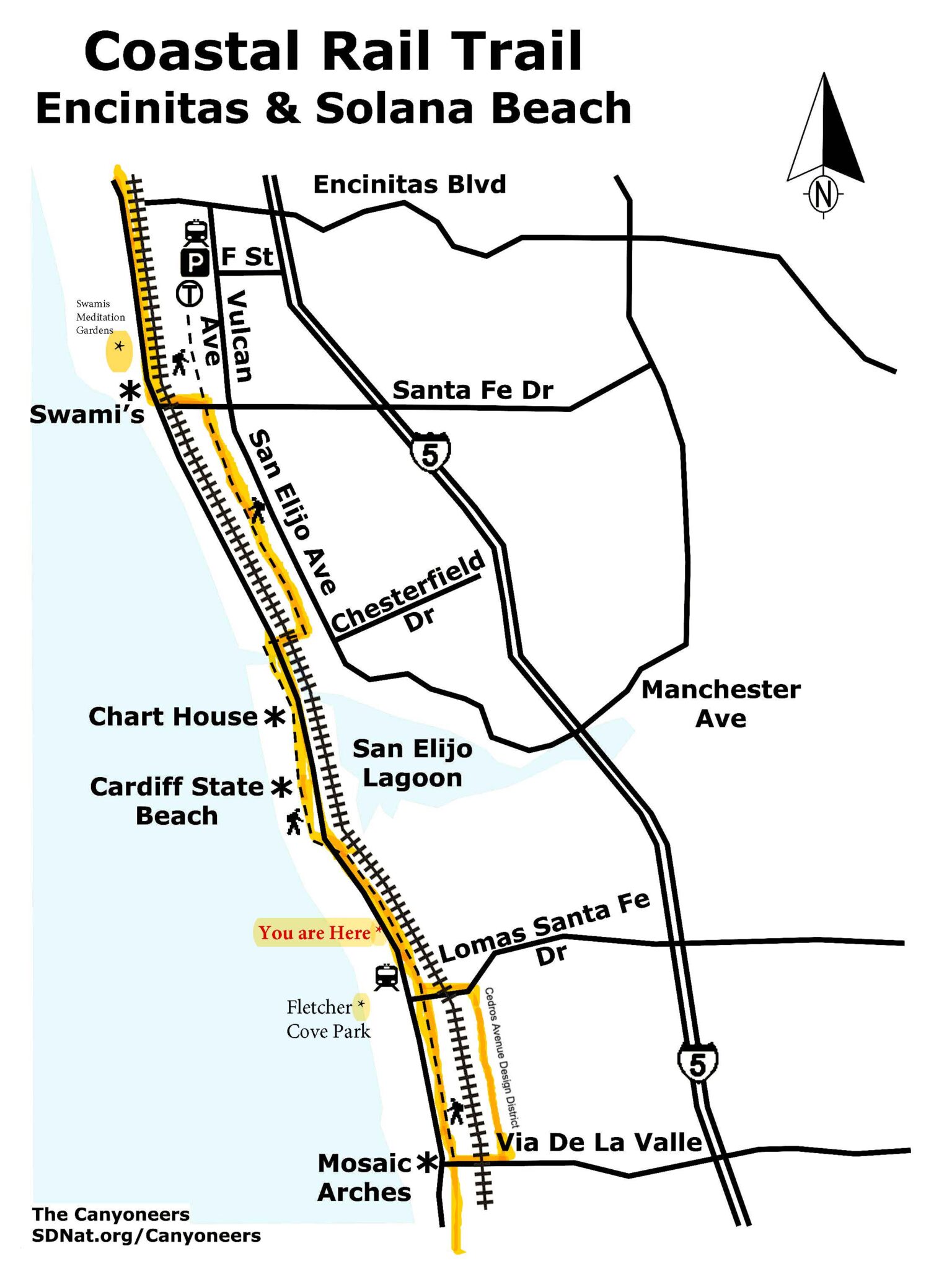 Coastal Rail Trail Bike Map Solana Beach Electric Bikes