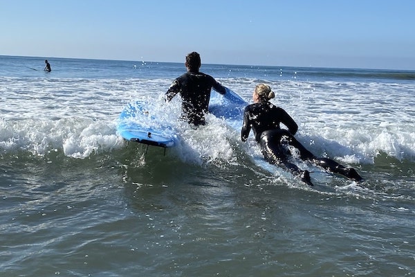 solana beach surfing lesson
