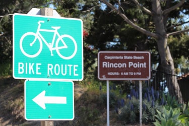 santa barabra bike trail to rincon