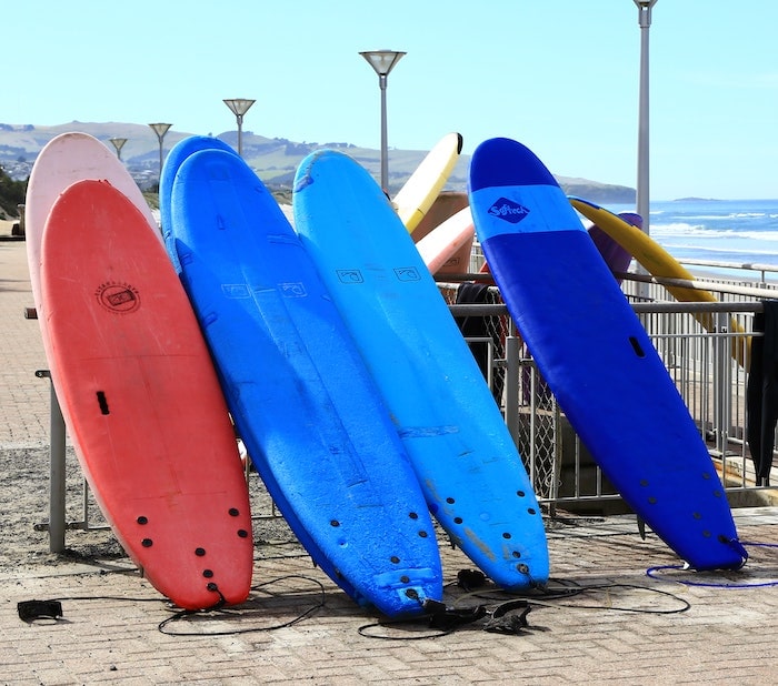 surfboards included in surf lesson